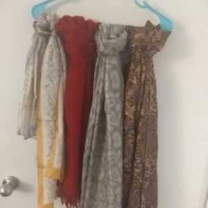 Women's Scarves x5 (Silk and Cashmere!)